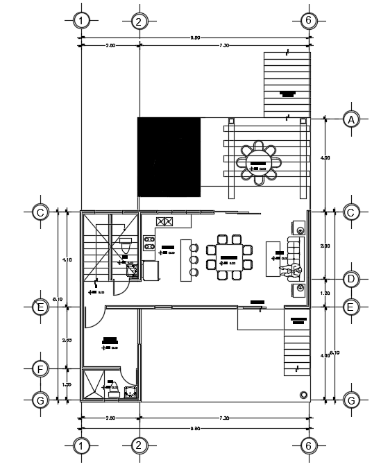 X M House Plan Ground Floor Dimension Detail Drawing Cadbull