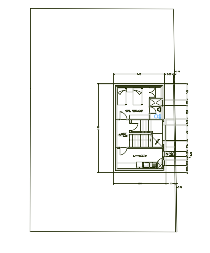 X M Architecture Two Story Residential House Plan Bedroom Layout Cad