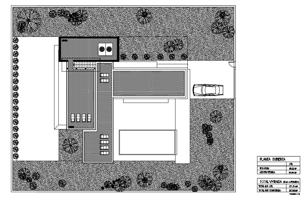 20x20m House Plan Roof Layout 2d AutoCAD Drawing Is Given Cadbull