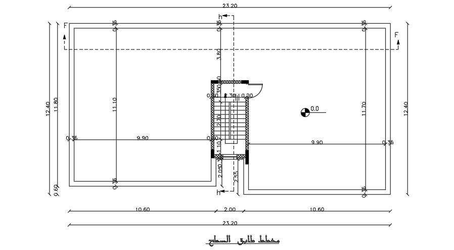 X M House Plan Roof Layout Autocad Drawing Cadbull