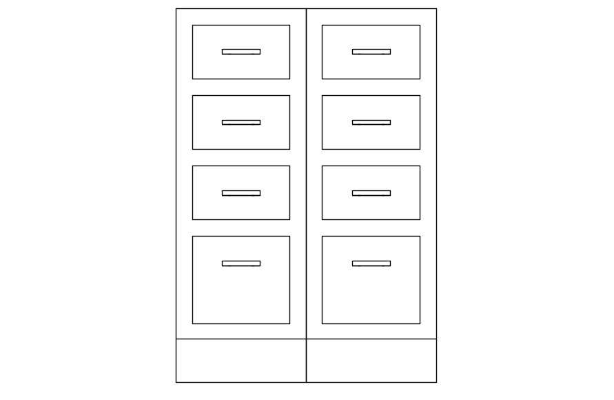 D Design Of Cupboard In Autocad Drawing Cad File Dwg File Cadbull