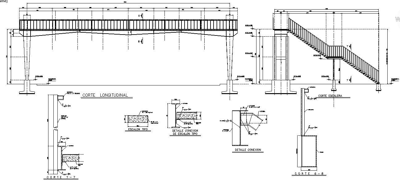 Pedestrian Bridge Design Cadbull