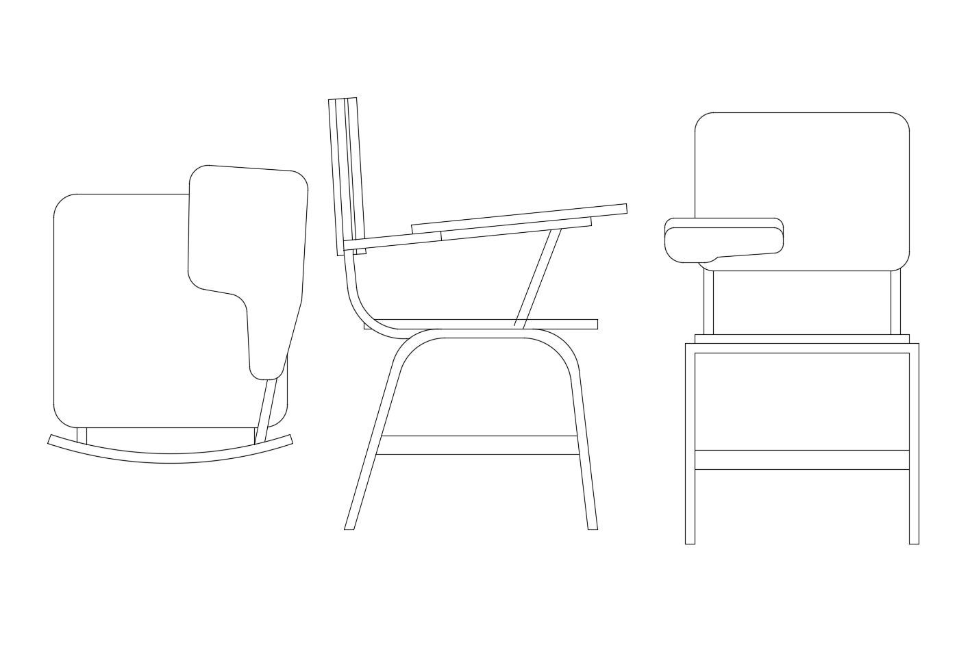 Rocking Chair CAD Block