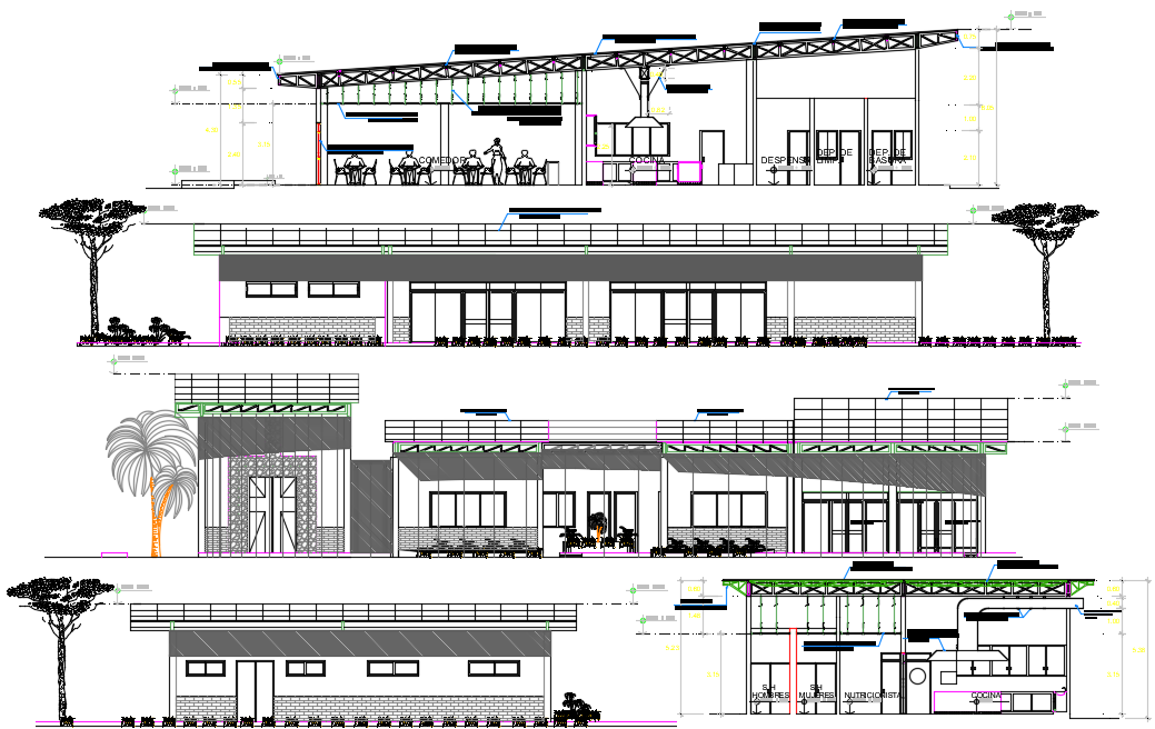 Commercial Complex Elevation In Dwg File Cadbull Vrogue Co