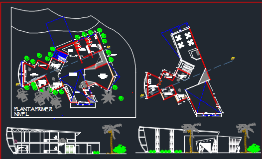 Culture Center Dwg File Cadbull