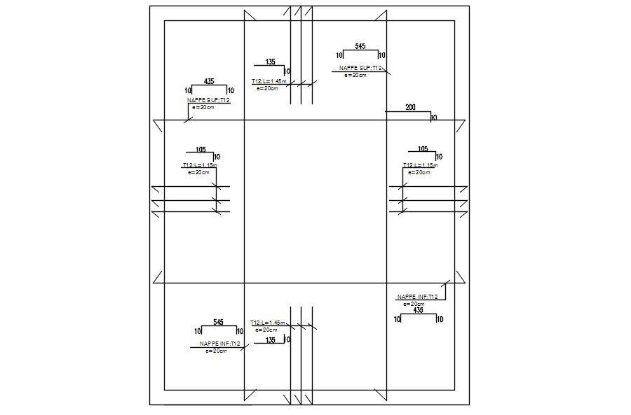 Design Of Slab With Formwork And Reinforcement Details In Autocad D