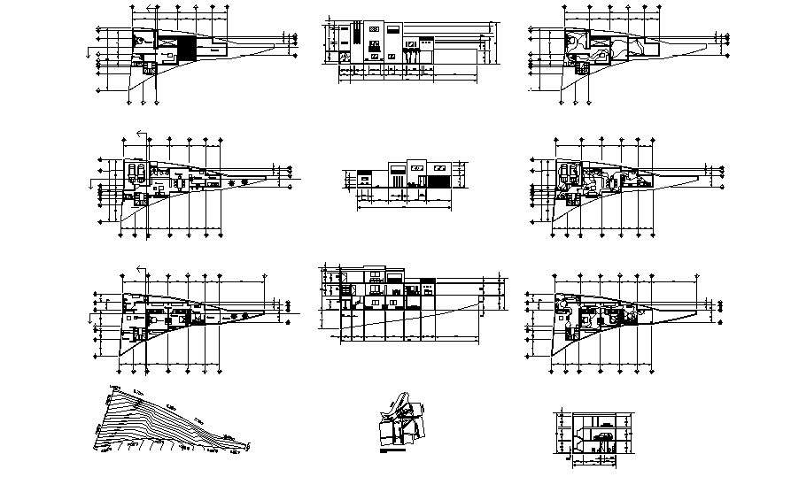 Residential House Elevation In Dwg File Cadbull