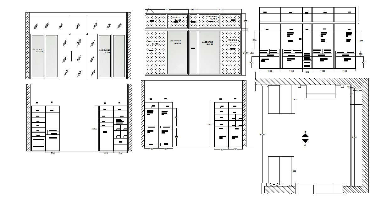 Wardrobe Layout In Dwg File Cadbull