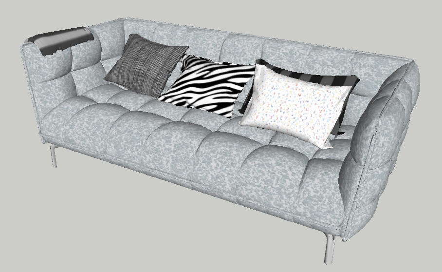 Dynamic Single Couch Type Sofa 3d Elevation Cad Block Details Skp File