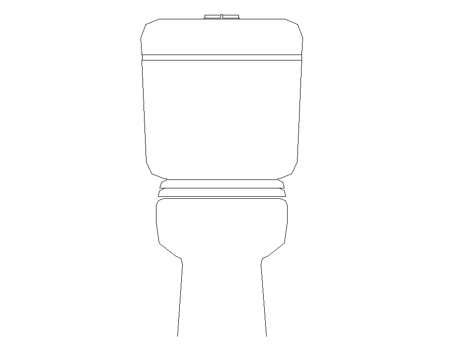 Sanitary Toilet Detail Elevation And Plan Layout File Cad Blocks Front