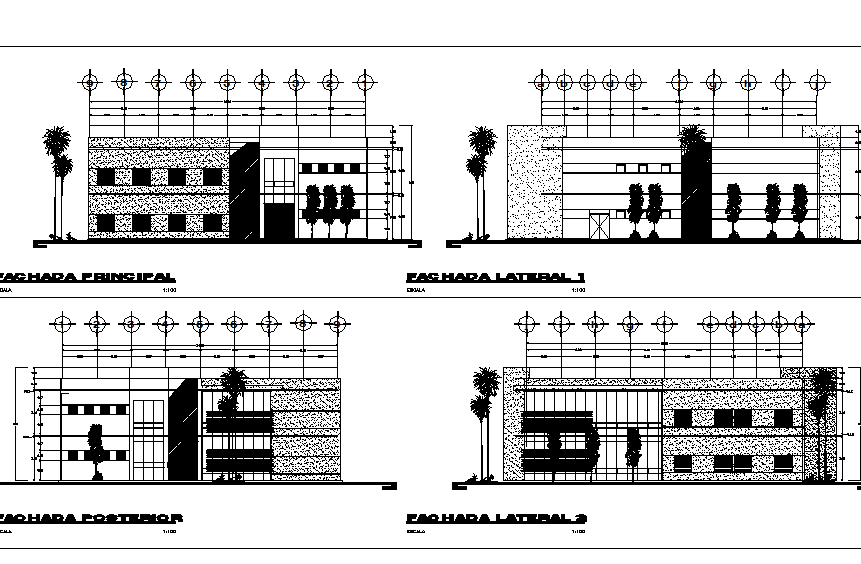 Elevation Working Plan Detail Dwg File Cadbull