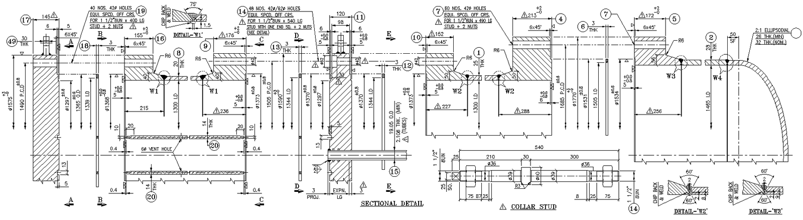 Fabrication Detail For Heat Exchanger DWG AutoCAD File Cadbull