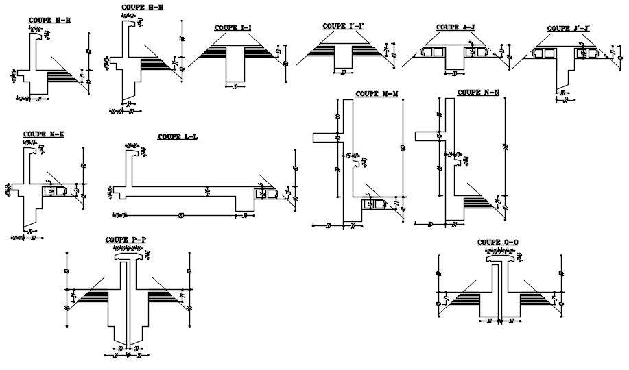 Section And Elevation Of Coping In Detail Autocad 2 Almuhja