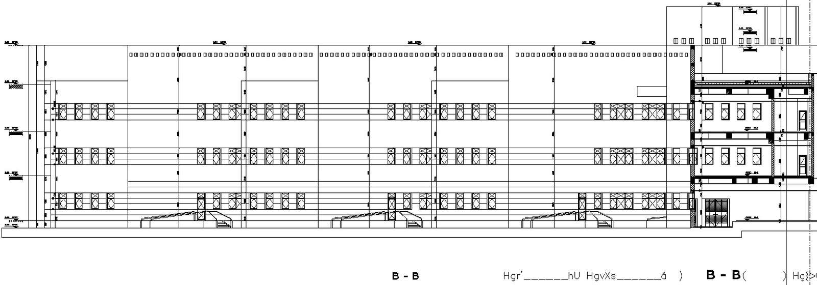 Front Elevation Of An Industrial Plant Cadbull