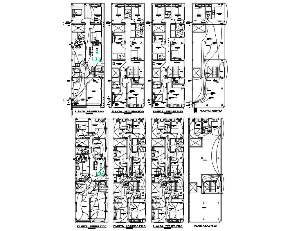 House Design In DWG File Cadbull