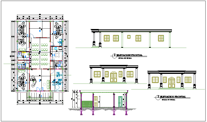 Office Plan And Elevation Layout Detail Dwg File Cadbull My Xxx Hot Girl