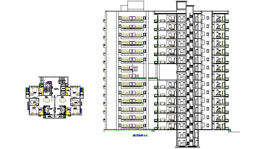 The Floor Plan For An Apartment Building With Multipl Vrogue Co