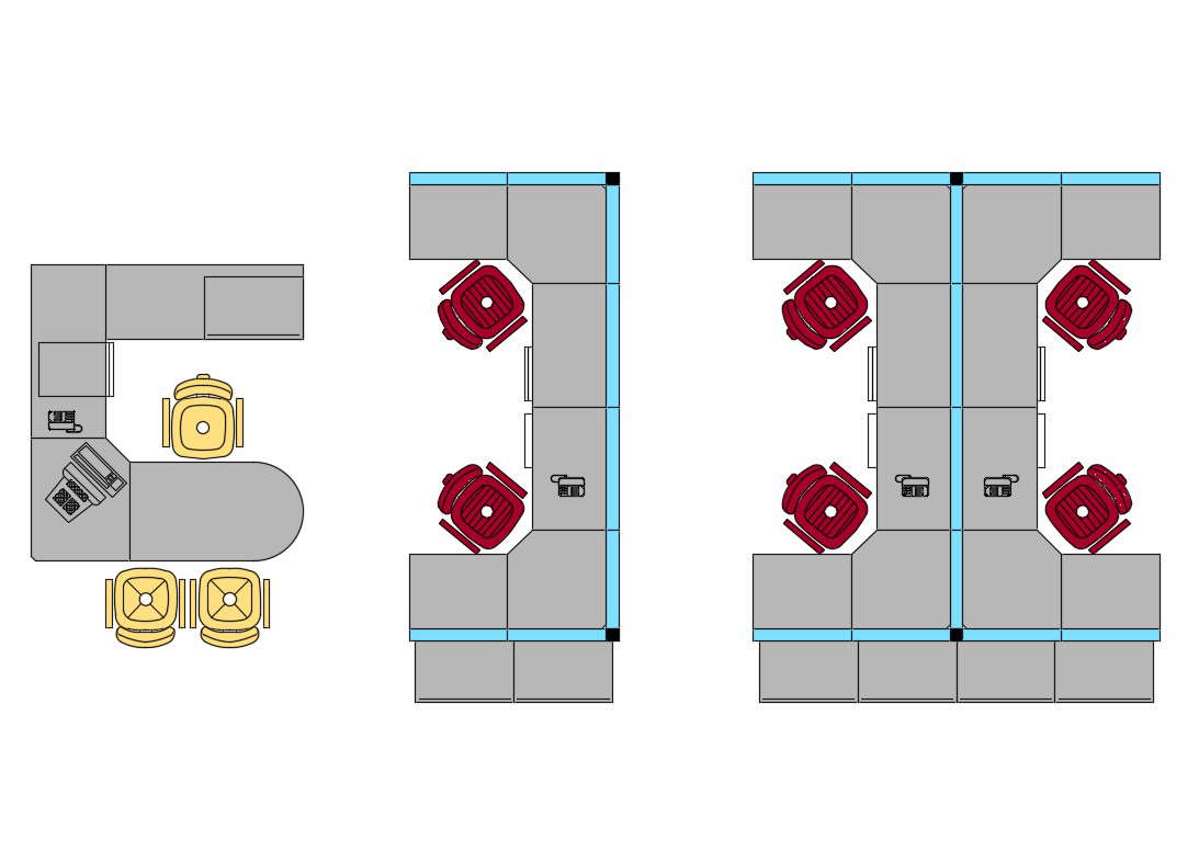 Multiple Office Desks D Elevation Blocks Cad Drawing Details Dwg File Cadbull