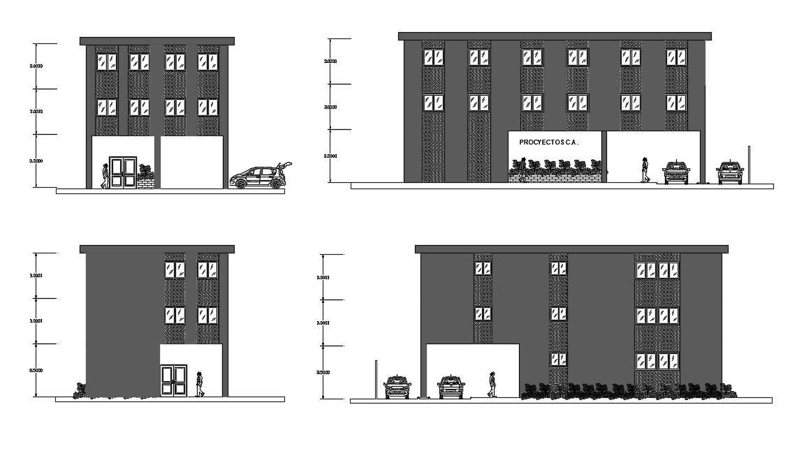 Office Building Elevation Dwg File Cadbull Vrogue Co