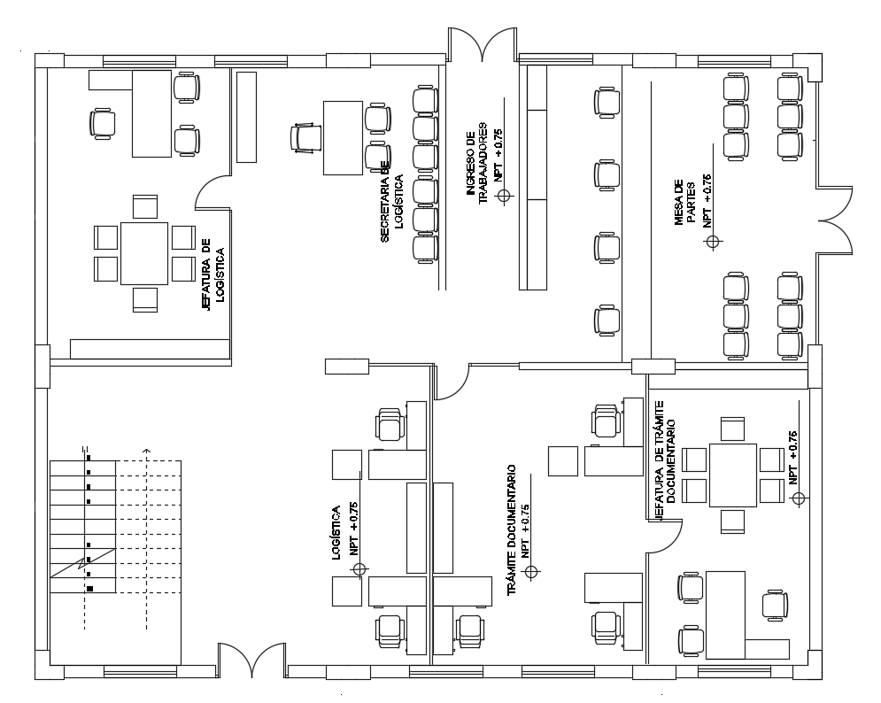 Corporate Office Floor Plan With Furniture Layout Autocad Drawing Dwg Porn Sex Picture