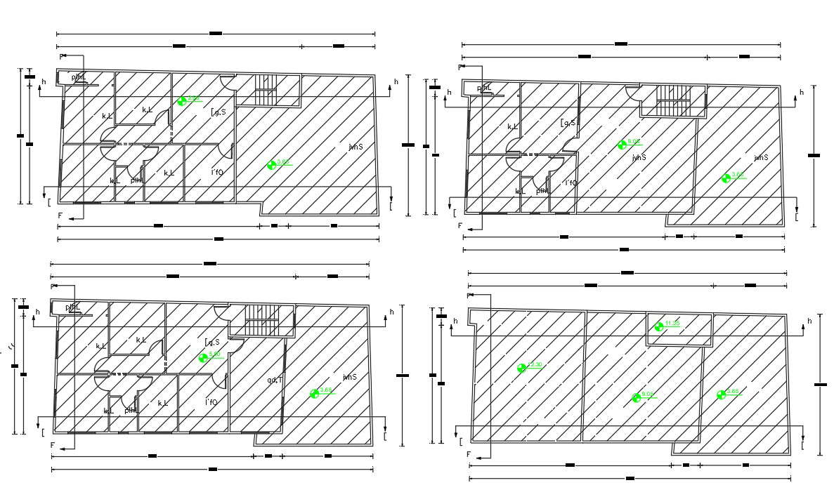 Residential Bungalow Floor Plan CAD File Cadbull