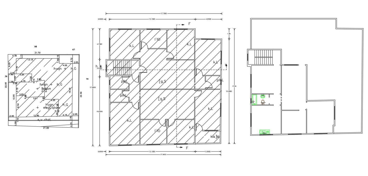 Residential Bungalow Floor Plan Layout DWG File Cadbull