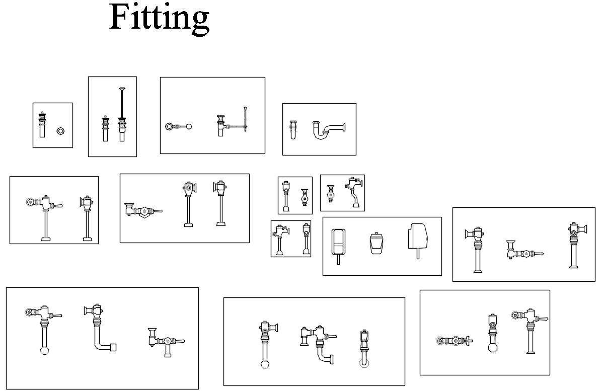 Sanitary Fittings Blocks Design In Autocad D Drawing Cad File Dwg