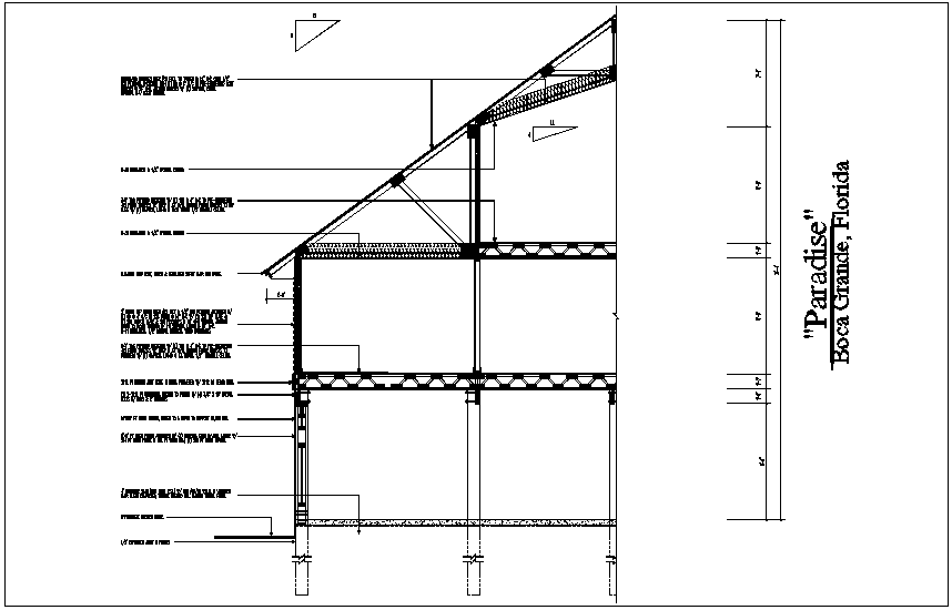 Section View Of Truss And Floor With Structural Detail Dwg File Cadbull