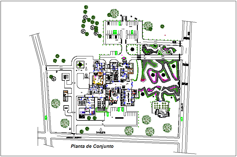 Set Plan Of Cardiology Hospital Project Dwg File Cadbull