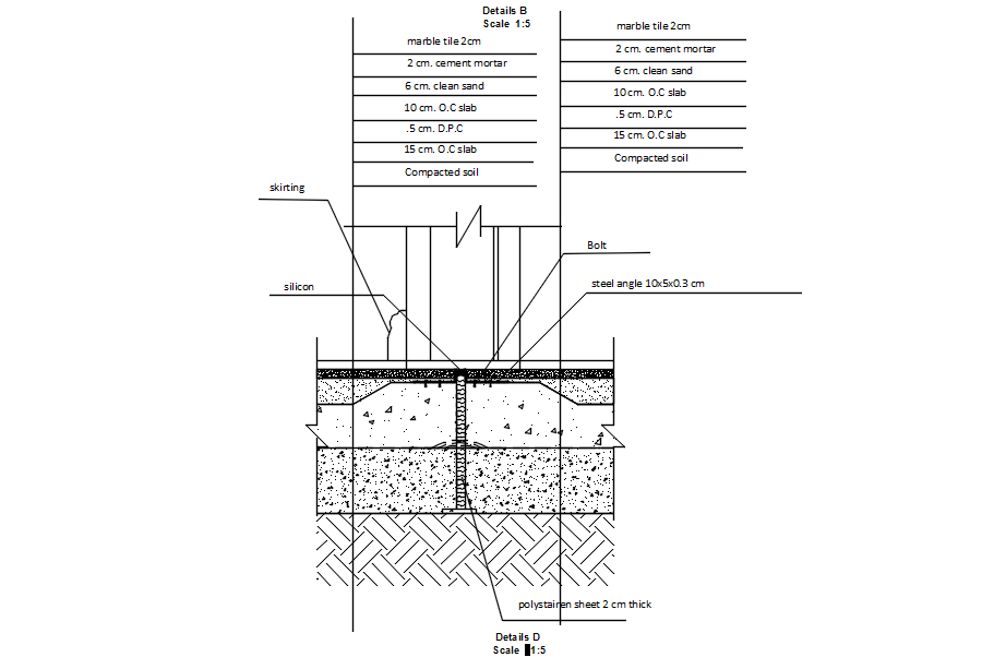 Slab Detail Section In Autocad D Cad File Dwg File Cadbull