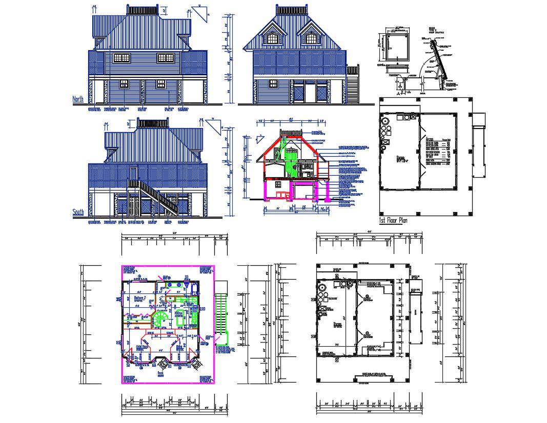 Traditional Bungalow Working Detail In Dwg Autocad File Cadbull My Xxx Hot Girl