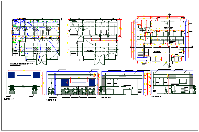 Warehouse Plan Detail View Dwg File Cadbull