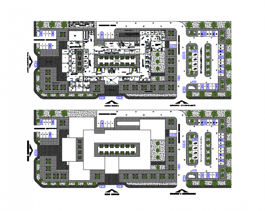 Floor Plan Of Multi Specialty Hospital Design Dwg File Cadbull Designinte