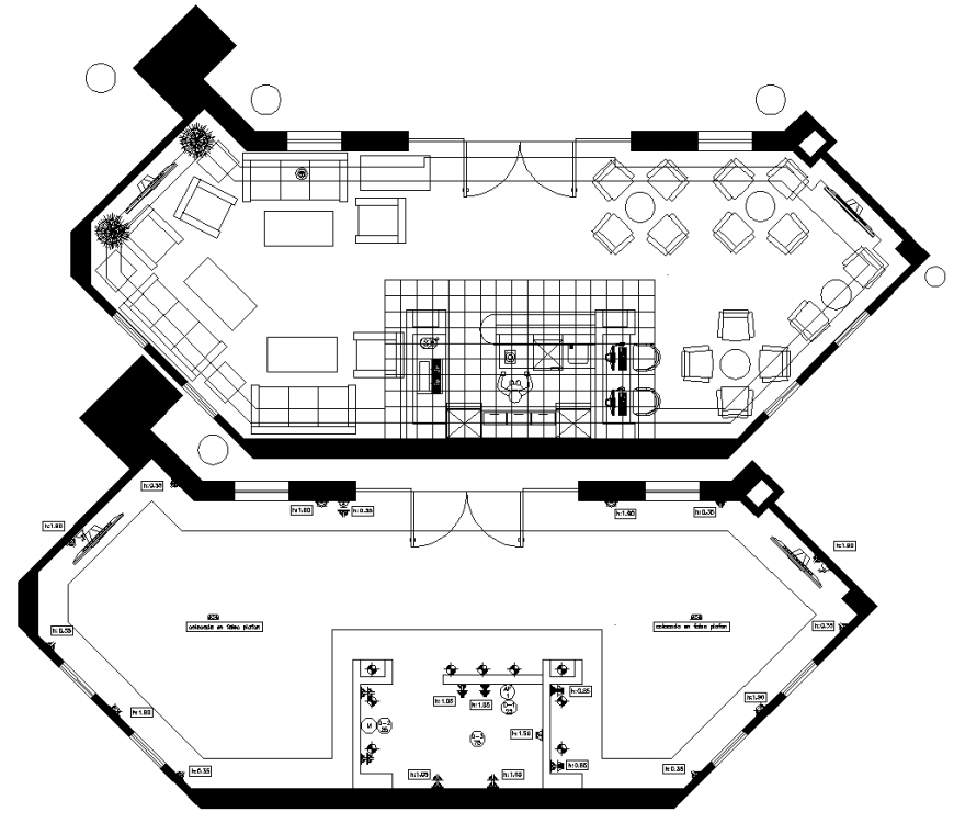 Reception Area Layout Plan Drawing In Dwg AutoCAD File Cadbull