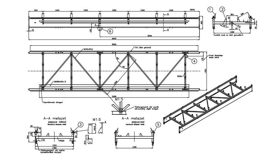 Truss Layout Cadbull