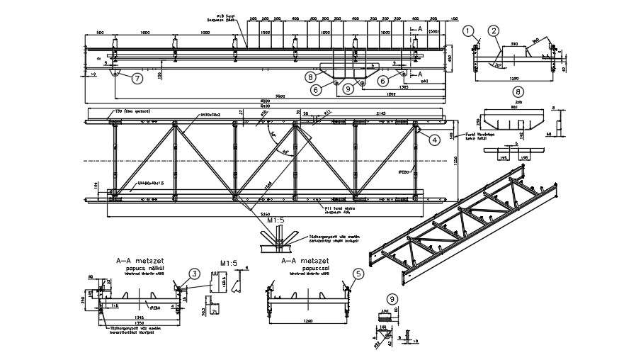 Truss Layout Detailing Cadbull