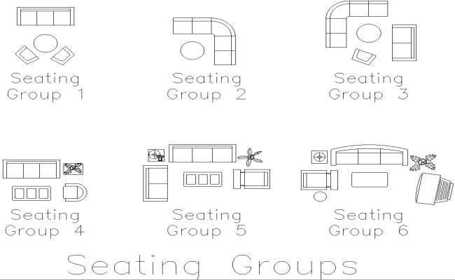 Modern sitting blocks 