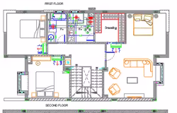 4 BHK Vastu House Plan in AutoCAD 