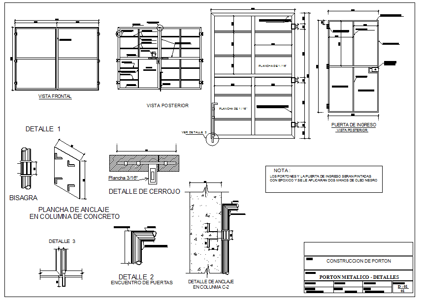 Steel Frame Gate