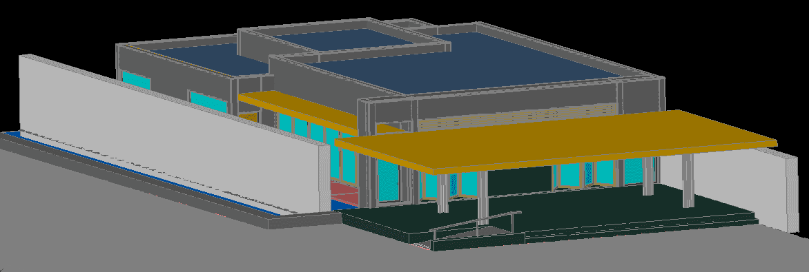 3d Indian House cad drawing is given in this cad file. Download this 3d cad file now.