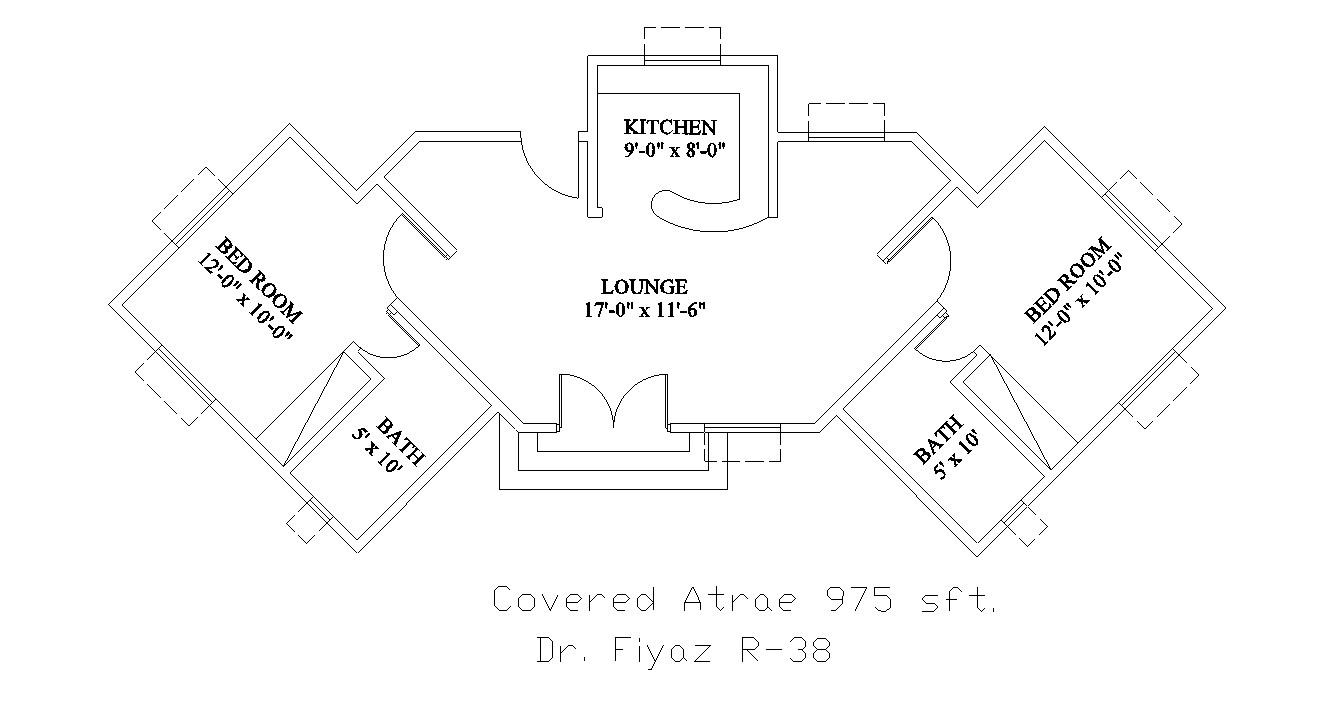 2 bhk Home Plan
