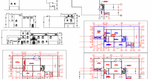 Wight bungalow design cad drawing is given in this cad file. Download this 2d cad file now.