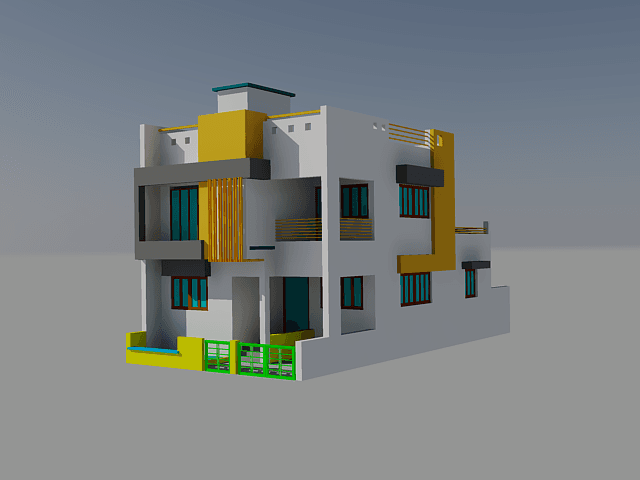 Beautiful house design is given in this cad file. Download this cad file now.