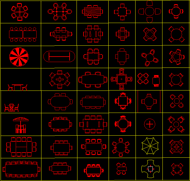 Dining Table cad drawing is given in this cad file. Download this cad file now. 