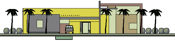 3D drawing of house design drawing