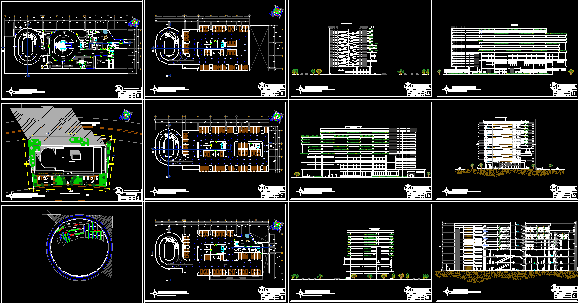 Multipurpose Building design cad drawing is given in this cad file. Download this cad file now.
