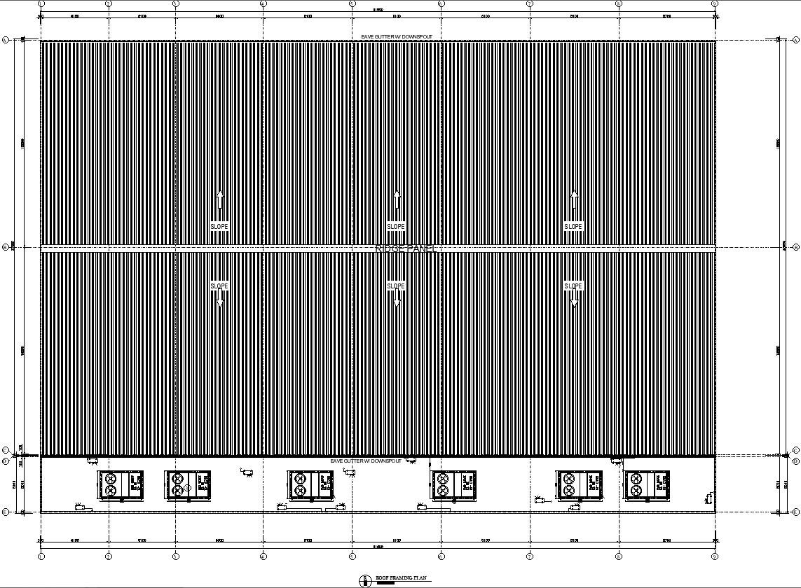 Roof Framing Plan view.