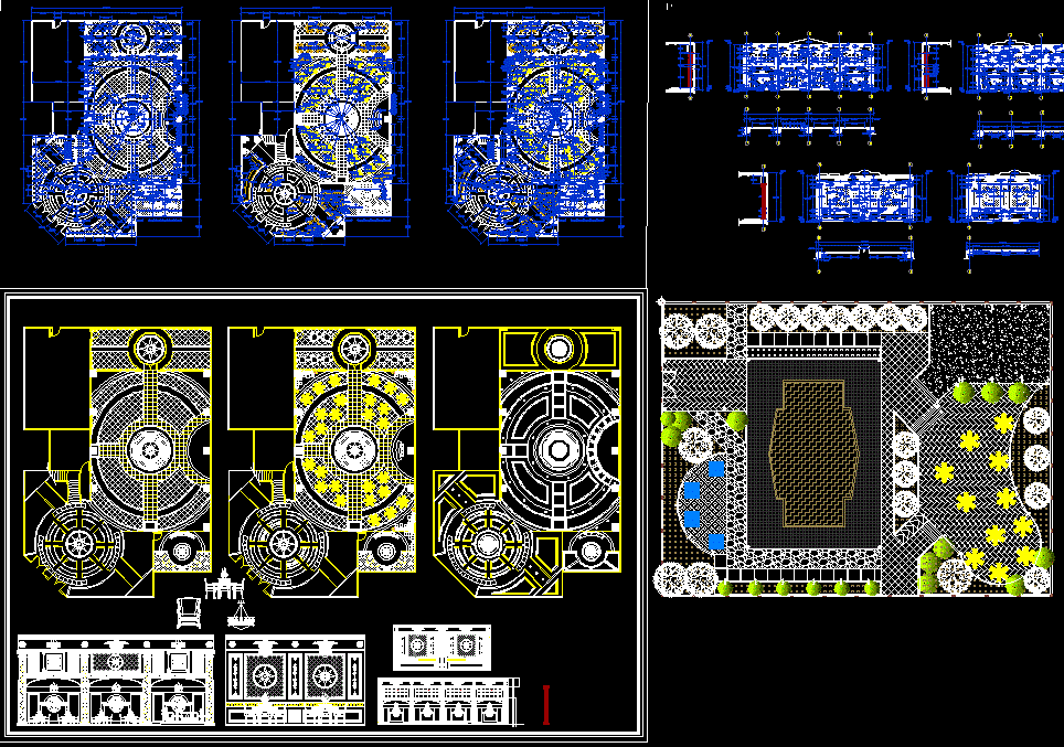 Traditional Ceiling design drawing is given here. Download the AutoCAD DWG file.