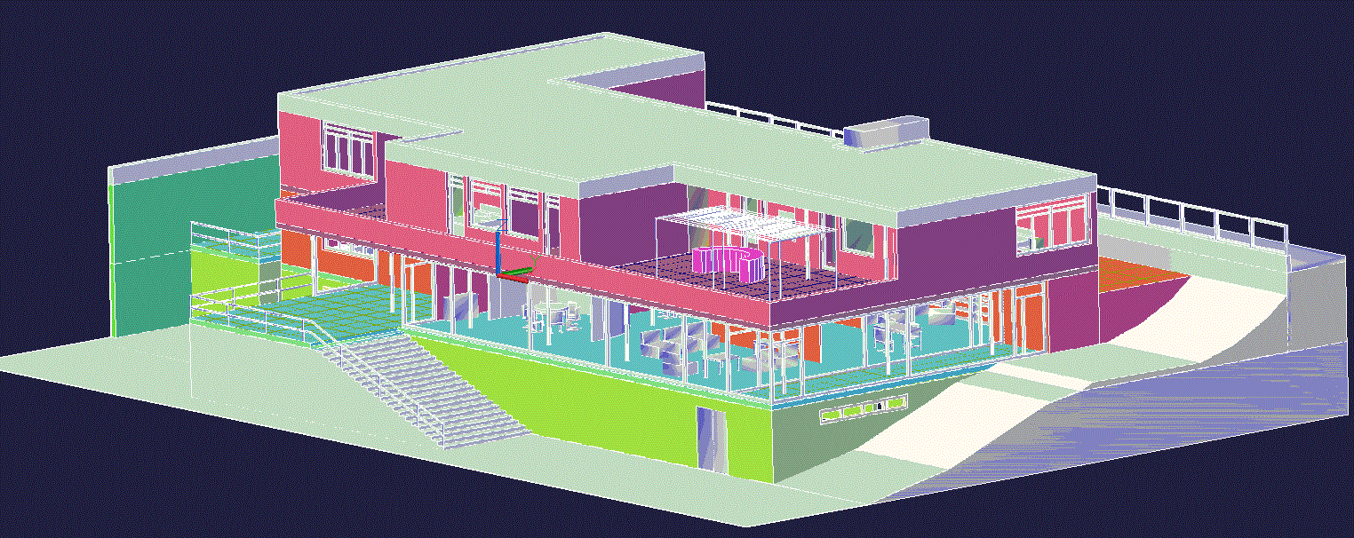 Tungedant 3d house  DWG cad drawing. Download now.