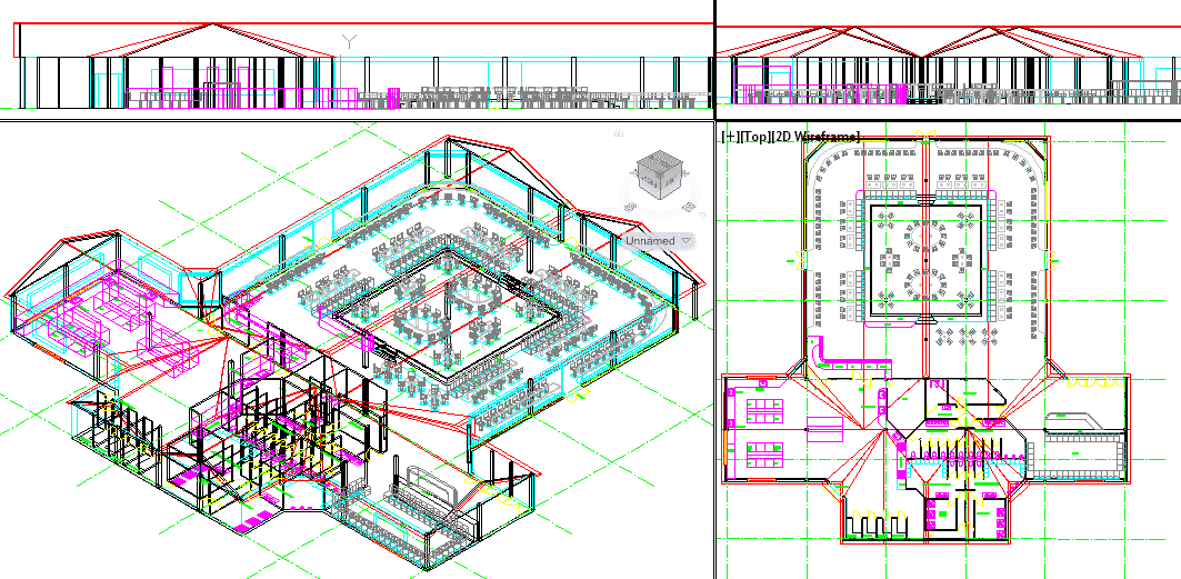 3d Restaurant cad drawing is given in this cad file. Download this cad file now.